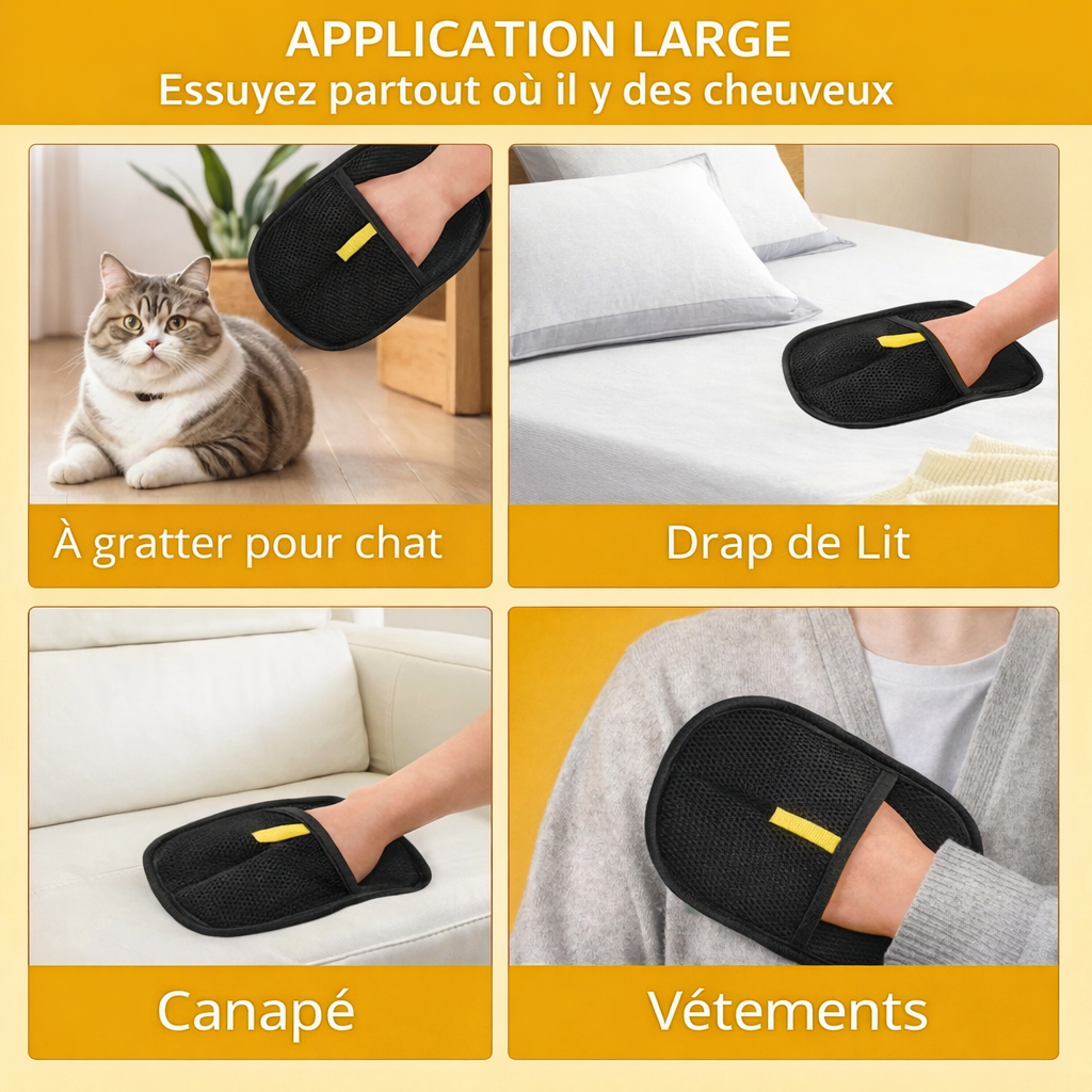 Gant Anti-Poils Réutilisable